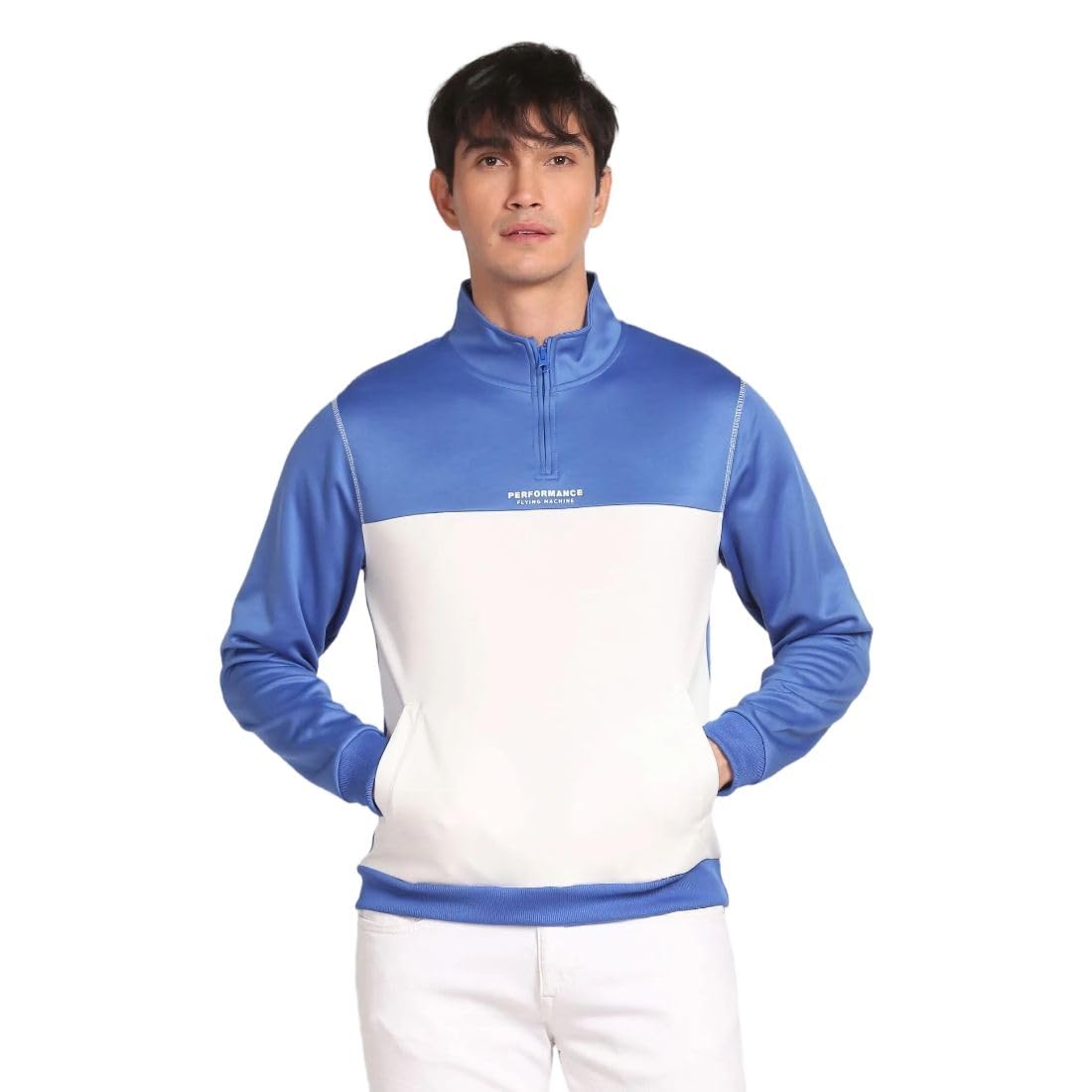 flying machine Men's Regular Fit Sweatshirt| Colour Blocked-picture-22