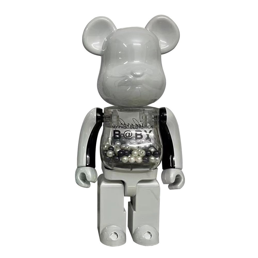 SUNBANGOZ Bayerische Motoren Werke Bearbrick 400% 28cm Violent Bear Black and White Sculpture Ornament