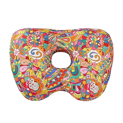 Generisch Almohada para piercing | Con cómodo agujero ergonómico en forma de O, almohada ortopédica con soporte para el cuello para dormir de lado | Para adultos, parejas, familia, amigos, mujeres y