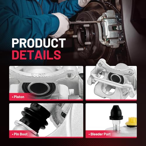 Image of BDFHYK 19-B3350 19-B3351 Rear Disc Brake Caliper Assembly Compatible with Toyota Highlander 2010 2012 2013 2.7L L4 /3.5L V6, for Highlander 2010 3.3L V6, GAS /FULL HYBRID EV-GAS (FHEV) 2pcs