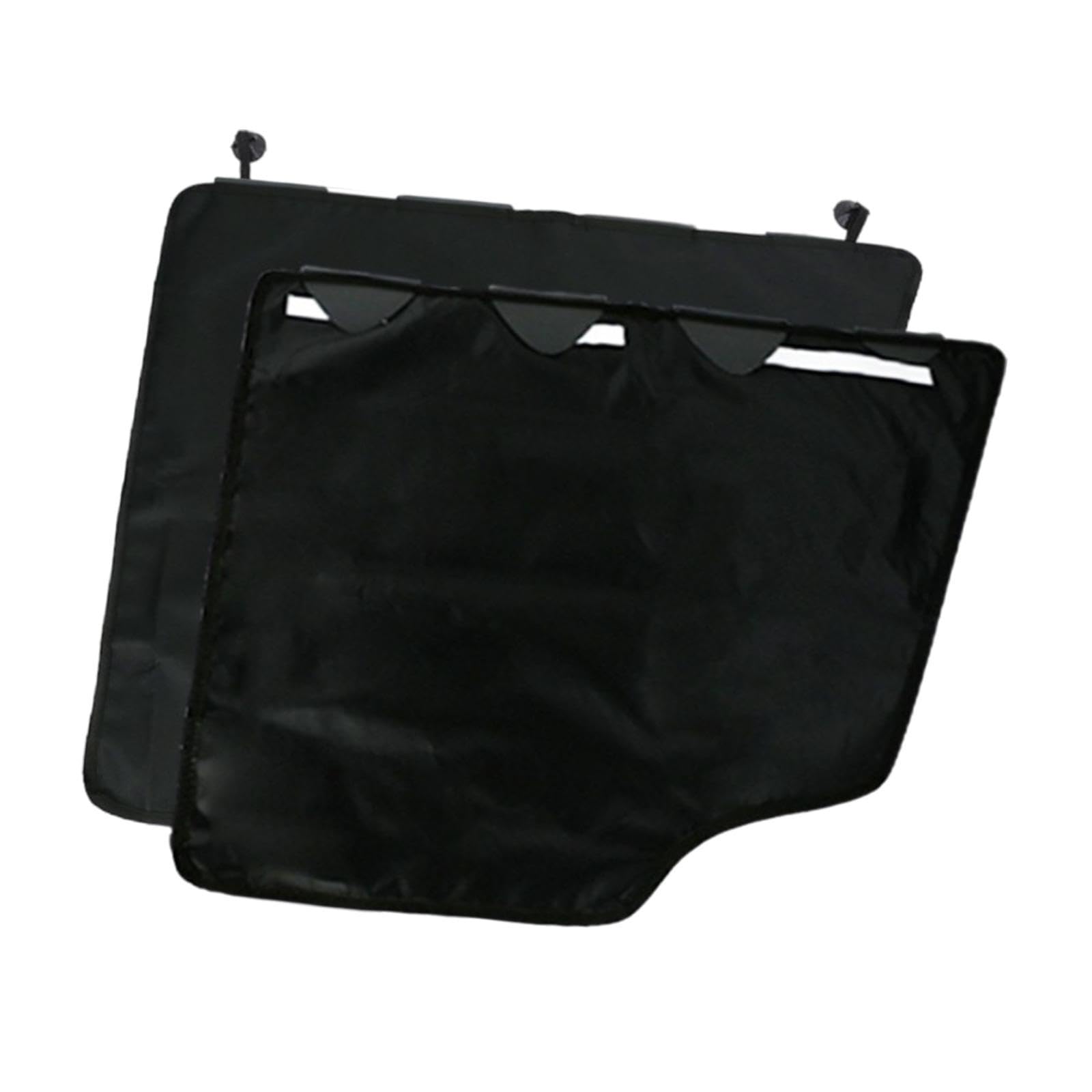Lot de 2 de Portières de Voiture pour Chiens, Tapis Anti-Rayures pour Animaux, Lavables et Imperméables, avec Une Conception Résistante Au, Noir