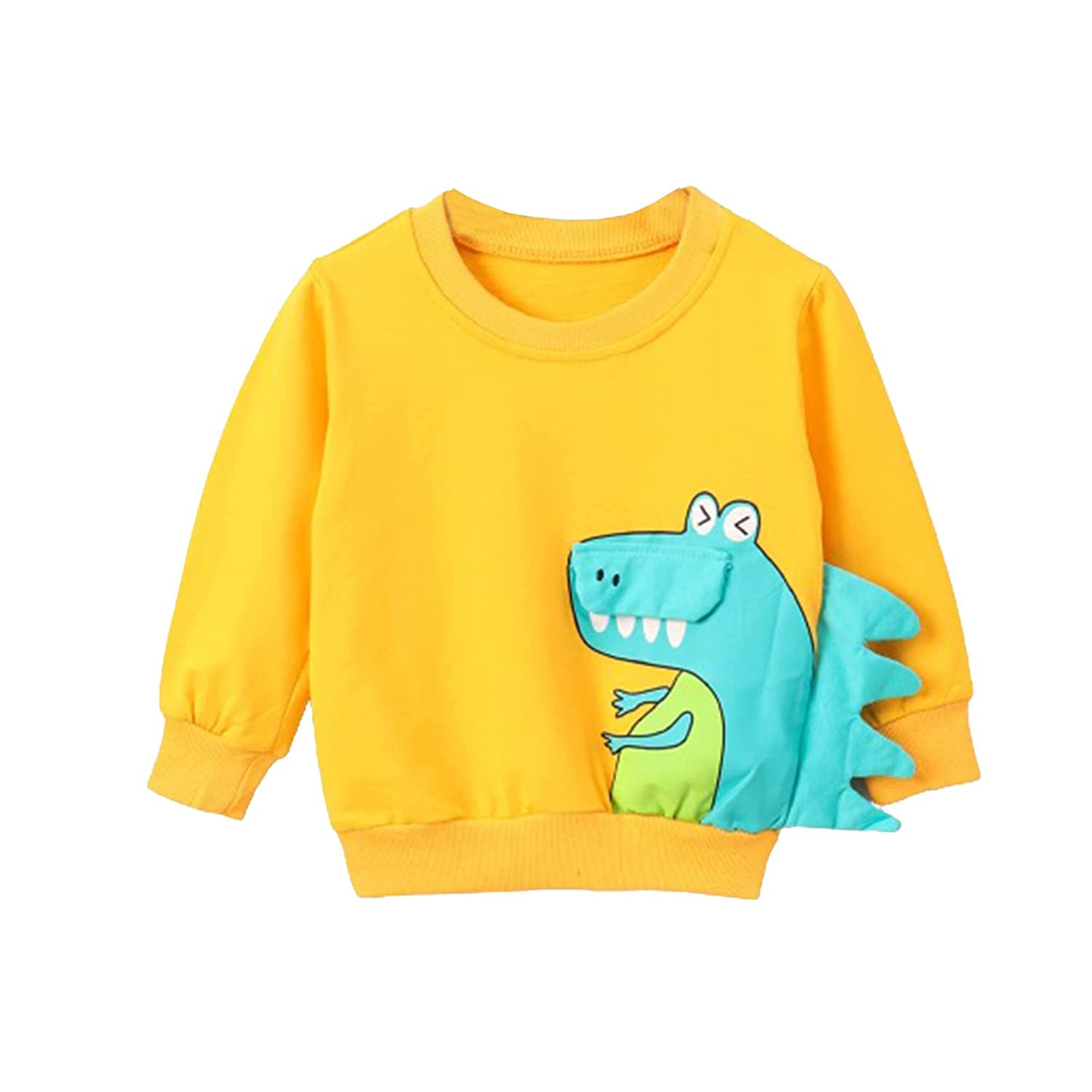 BORN BLOSSOMBaby Boy Printed Sweatshirts | Cotton Full Sleeves Dinosaur Print Sweatshirt