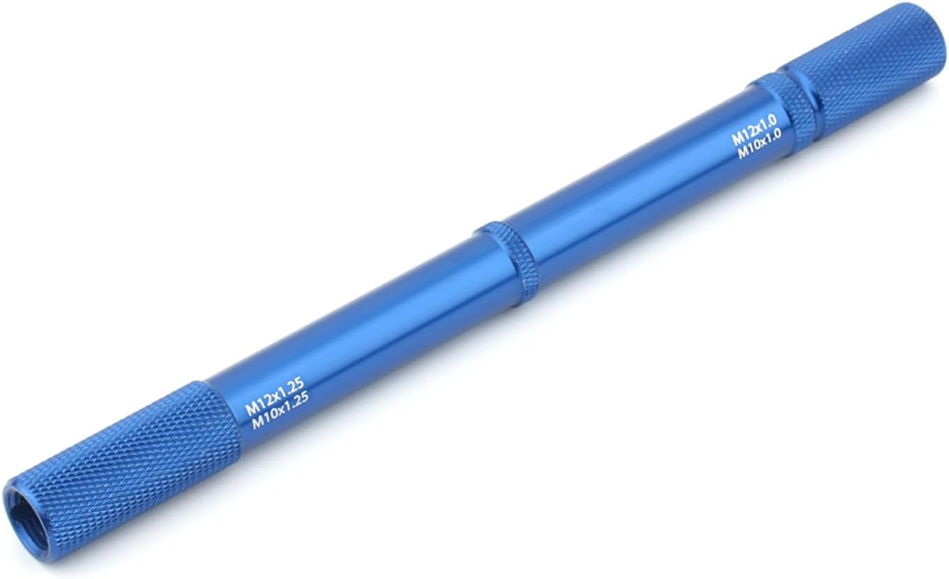 4-in-1 Universal Suspension Fork Bleeding Repair Tool Set For Motorcycle, 4 Sizes in One M10x1.0, M10x1.25, M12x1.0 and M12x1.25 Fork Bleed Tool Fork Damper Rod Bleed Tool Blue