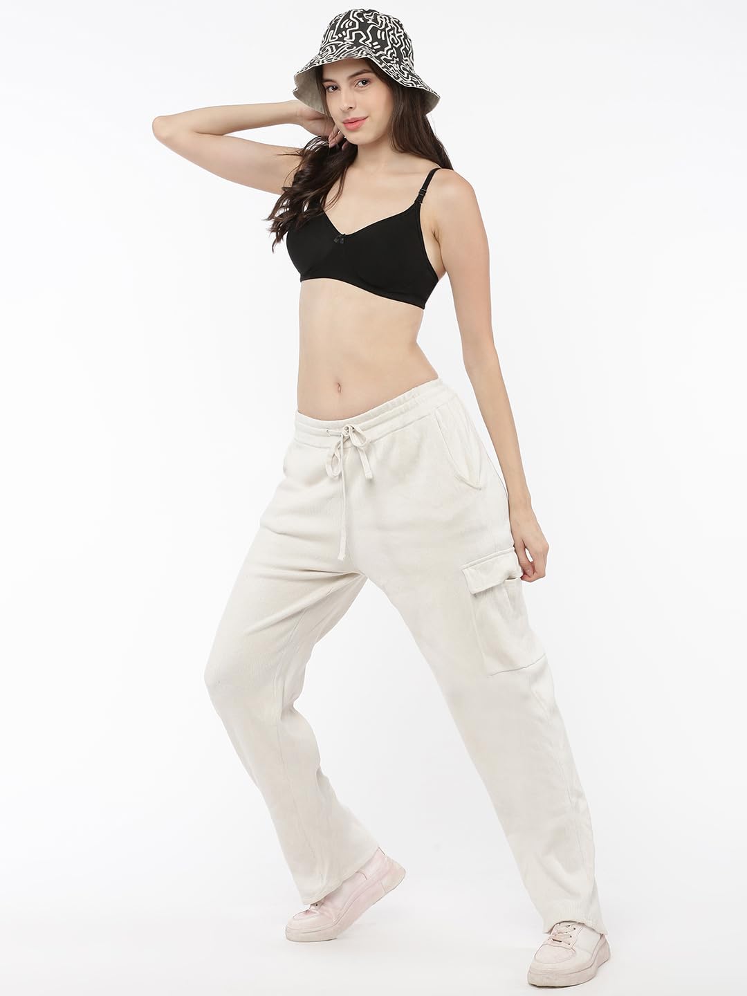 Softline - Brasier de algodón para mujer, sin relleno, sin aros, paquete de 2 unidades, cobertura completa, cómodo, ligero y agradable al tacto, para uso diario
