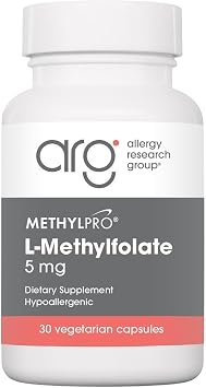 MethylPro L-Methylfolate 5 mg - L Methyl Folate, Methylfolate Supplement for Women & Men, Methylated Vitamin B9 5-MTHF for Brain Health, Focus, Calm - 30 Capsules Pack of 1
