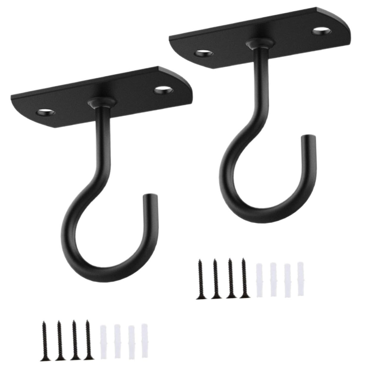 GALPADA 10 Sets Space-Saving Garden Hooks Iron Hangers for Outdoor Plants Heavy Duty Bird Feeder Bracket