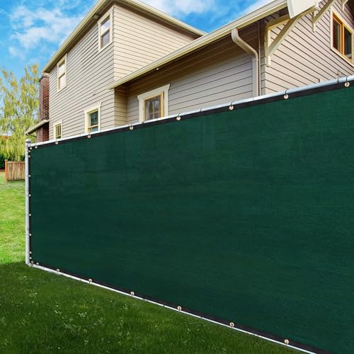 ShadeMart 4' x 10' Fence Privacy Screen Green Heavy Duty