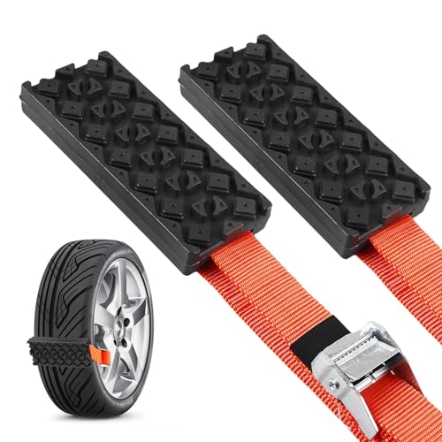 2 Piezas Cadenas De Nieve De Goma, Cinturón De Neumáticos Antideslizante, Cadenas De Nieve Para Neumáticos, Cadenas De Nieve Universales Para Coches Para Carreteras Nevadas, Caminos De Barro