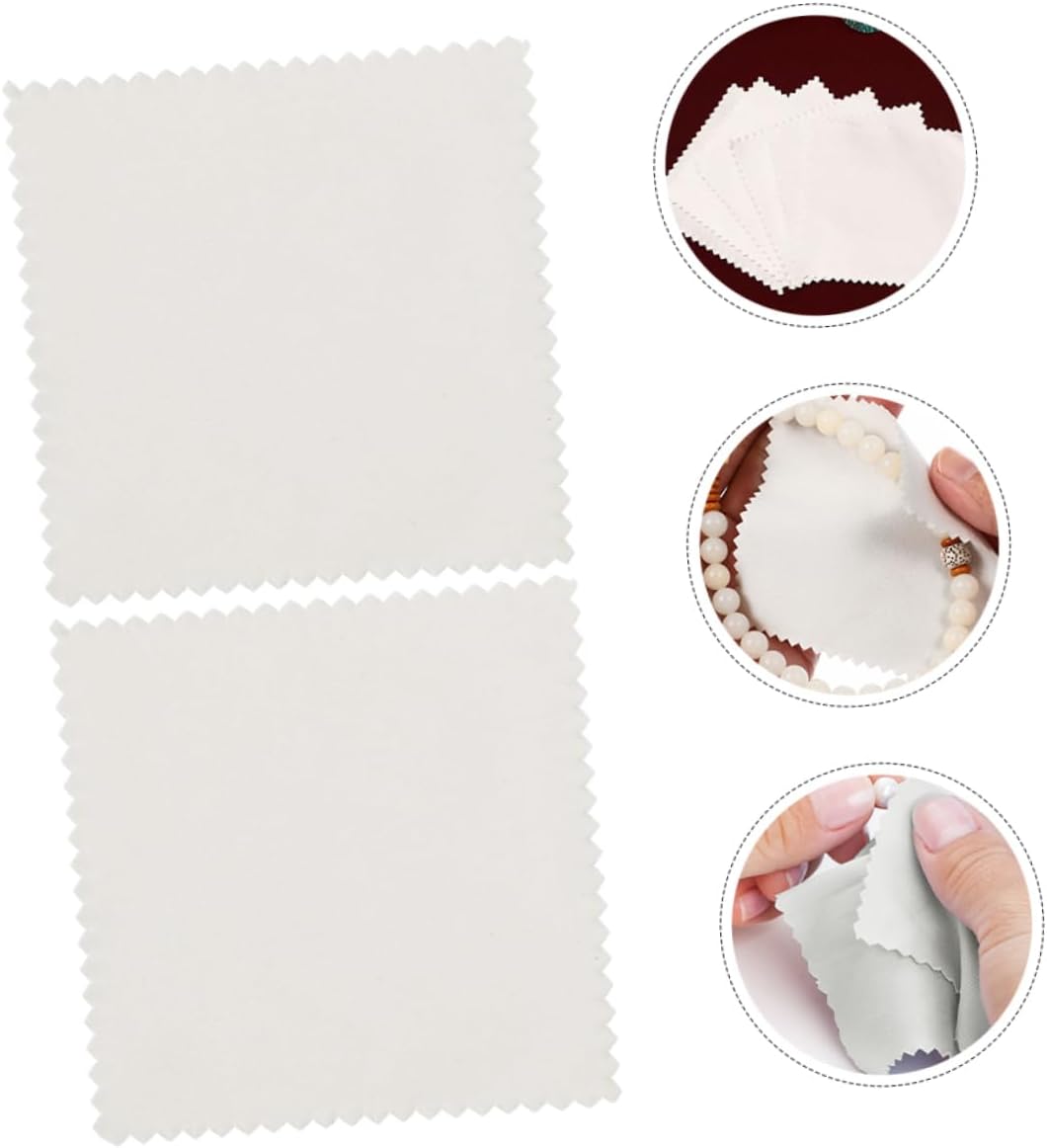 100pcs Suede Cleaning Cloth Jewelry Silver Polishing Cloth Glasses Lens Cleaning Cloth Eye Glasses Lens Cleaner Cloth Watch Polishing Cloth Eyeglass Cloth for Cleaning Grey