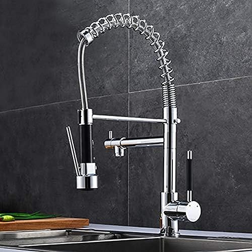 Robinet de cuisine haut de gamme mitigeur chromé pour évier moderne - 4