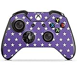  DeinDesign Skin kompatibel mit Microsoft Xbox One Controller Aufkleber Folie Sticker Sternchen Rockabilly Lila
