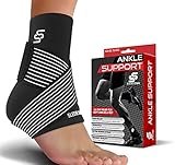 Sleeve Stars Ankle Brace for Plantar Fasciitis, Ankle Brace for Women and Men with Adjustable Elastic Ankle Sleeve Strap, Ankle Wrap Heel Brace for Heel Pain, Compression, Protector & Support (Single)
