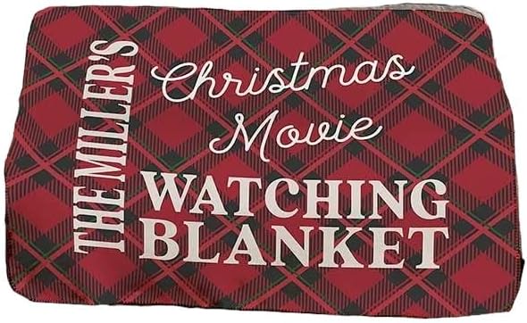 Personalization Universe Christmas Movie Watching Personalized 60" x 80" Sherpa Blanket