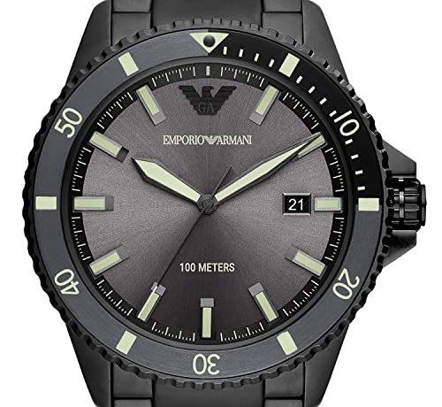 Image of Emporio Armani Analog Gray Dial Men's Watch-AR11398