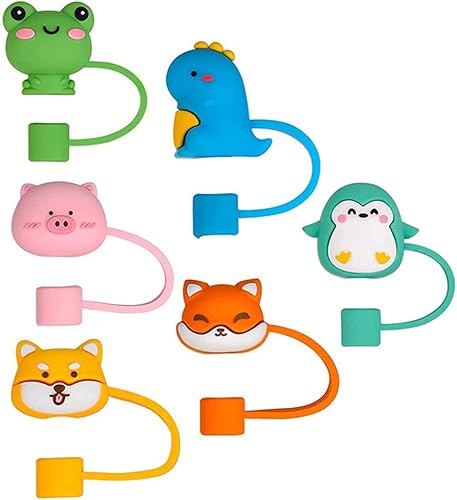 Healifty Tapones de pajilla, 6 fundas reutilizables para popotes de 6 a 0.315in, antipolvo, tapĂłn de popote de silicona, tapas de popote para vasos Healifty Tapones de pajilla, 6 fundas reutilizables para popotes de 6 a 0.315in, antipolvo, tapĂłn de popote de silicona, tapas de popote para vasos