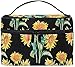 Produktbild Makeup Bag Watercolor Sunflowers Cosmetic Case with Handle On-Top Portable Toiletry Bag