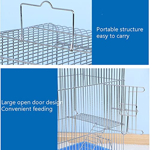 Cage à oiseaux en métal galvanisé robuste pour perruches et canaris modèle C - 4