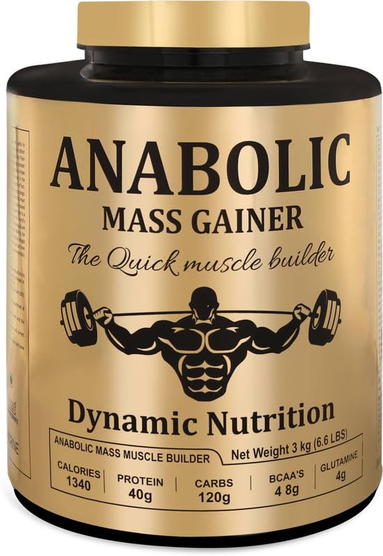 DYNAMIC NUTRITION Anabolic Mass & Weight Gainer With High Calories 1340