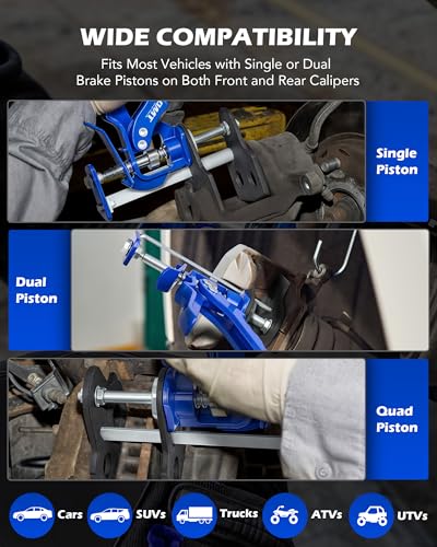 Image of OMT Brake Caliper Piston Compressor Tool for Single Dual Quad Pad