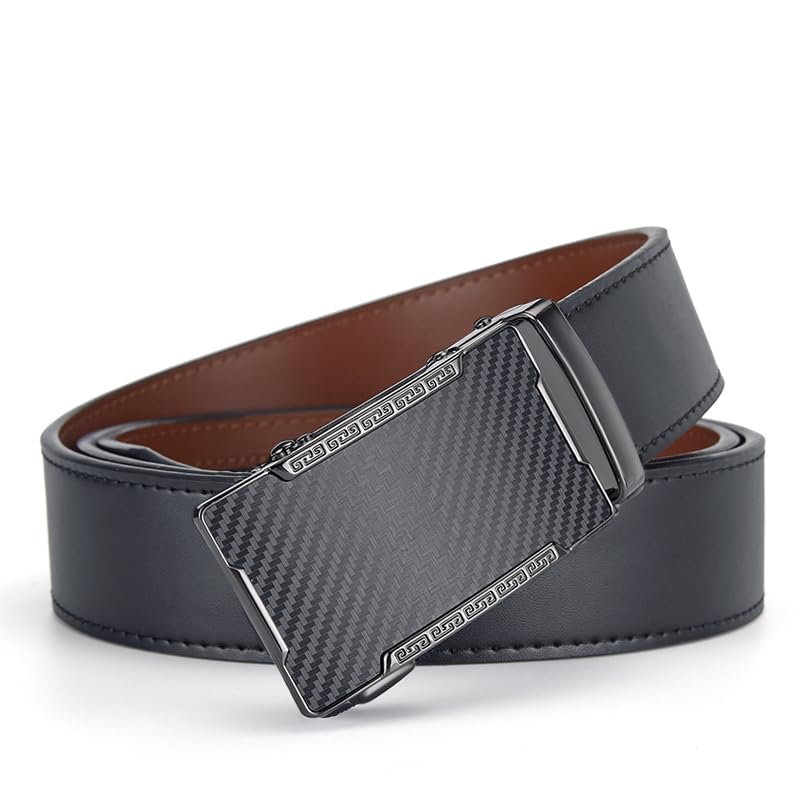 Belt Men, Ratchet Belt Dress Adjustable 1 3/8" Genuine Leather Designer Belt, adjustable belts for men, with Gift Box2