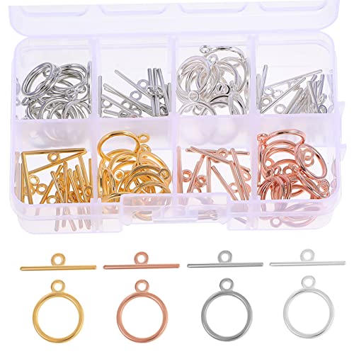 Homoyoyo Conector de Brazalete Redondos para Joyería DIY para Collares y Manualidades