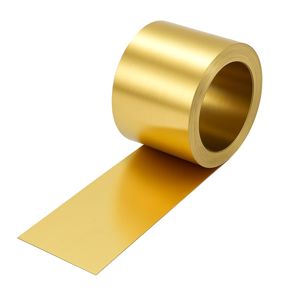 Messingblech Rolle 1000×300×0.2mm,Messingband zum Basteln & Modellbau,für DIY,Schmuck,Gravur,Stanzarbeiten & Reparaturen