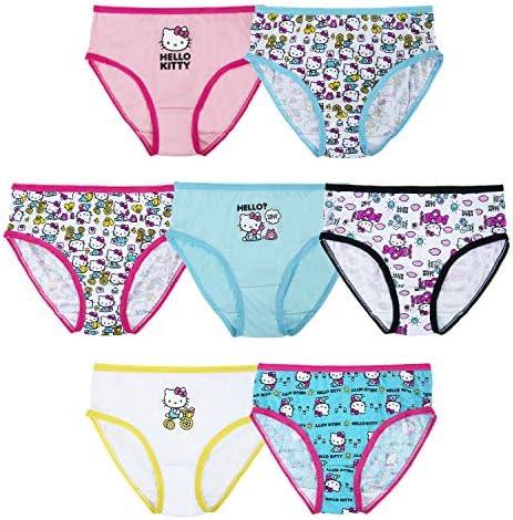 Hello Kitty girls 100% Combed Cotton Underwear in Sizes 2/3t, 4t, 4, 6 and 8