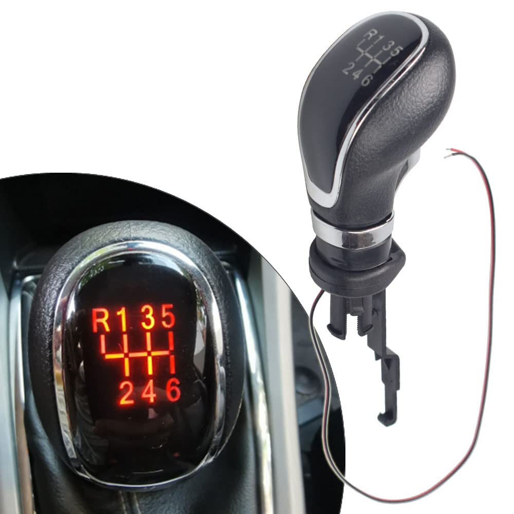Pomelli leva cambio 5/6 Velocità Per Buick Per Excelle GT XT 2009 2010 2011 2012 2013 2014 Scatola Cambio Manuale 55565904 La Testa Del Pomello Del Cambio Pallamano Pomello Leva (Colore : 6 speed k