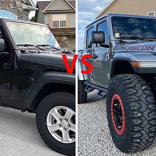 Image of BASIKER Antenna Fit for Jeep Gladiator Wrangler Unlimited Rubicon JL Sahara | Unique Design, Fit for 2007-2026 Jeep Wrangler Gladiator Accessories, Short Truck Offroad Car Radio Antenna Replacement
