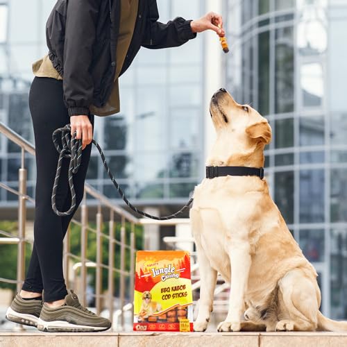 Image of Jungle Calling Dog Treats,Dogs Kabob with Cod Stick, Rawhide-Free Chews, Made with Chicken, Duck, Beef, Sweet Potato and Pumpkin