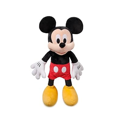 Disney Store Official Mickey Mouse Medium Soft Toy for Kids, Cuddly Character with Fuzzy Texture and Embroidered Details, Soft Tail, Disney Plushy Suitable for All Ages.