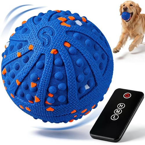 Balle interactive pour chien robotisée étanche IP67 en ETPU avec télécommande