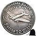 Produktbild LKTingBax Handgeschnitzte Flugzeug-Münzen, Reichsmark, alte Münzen, unzirkulierte, europäische Gedenkmünze + KaiKBax-Tasche, perfekte Wahl für Ihre Münzen, die das Leben leichter machen.