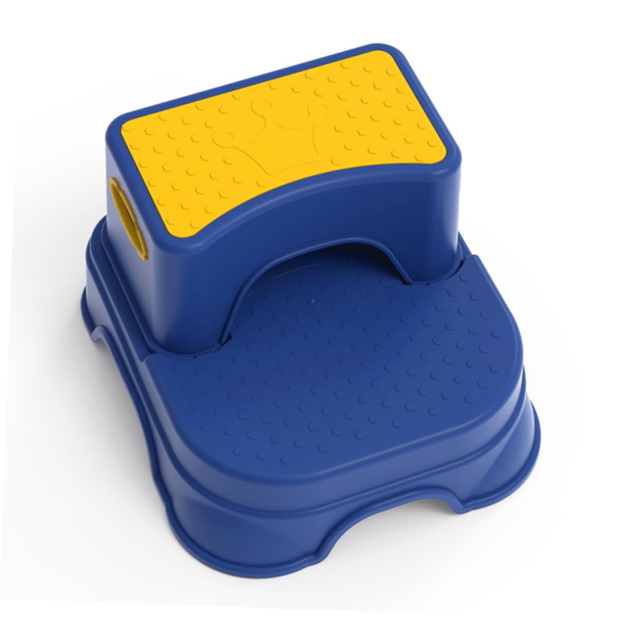 VICASKY Taburete de Escalón Infantil Doble Taburete de Seguridad Baño Reposapiés Antideslizante para Pequeños Color Amarillo y Azul
