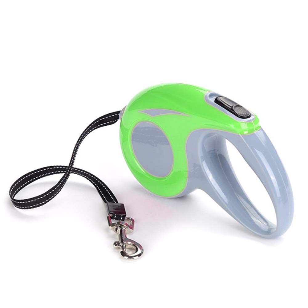 Security Retractable Dog LEASH 2019 16' Automatic Extendable Traction Rope For Small Medium Big Dogs（Green)