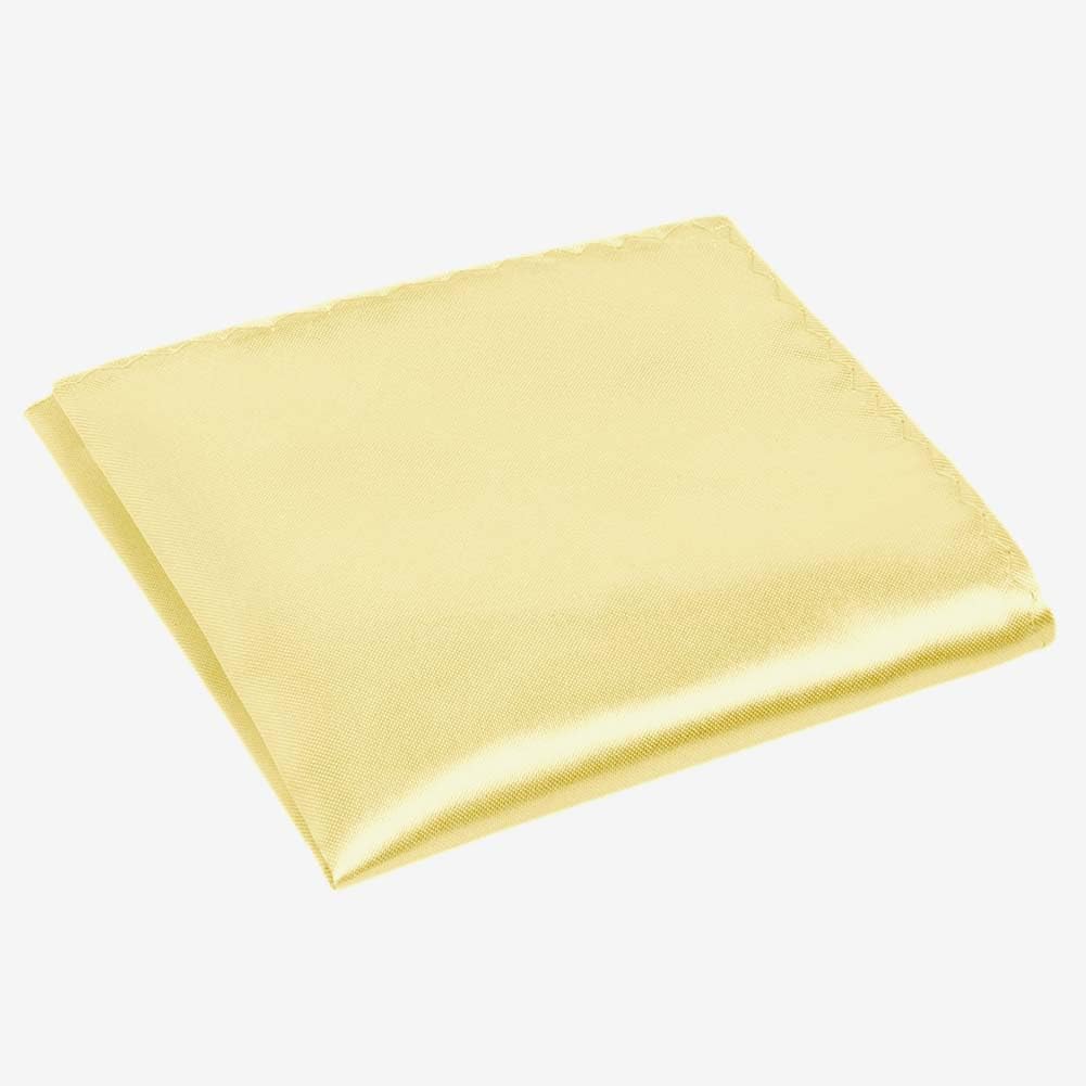 Uraqt Unisex 30*30Cm-Light Yellow Men's Pocket Squares, Soft Gents Hankies Premium Assorted Mens Pocket Square Handkerchiefs Set For Men And Women Plain Satin Handkerchief For Grooms Weddings Prom Celebration Party,Yellow