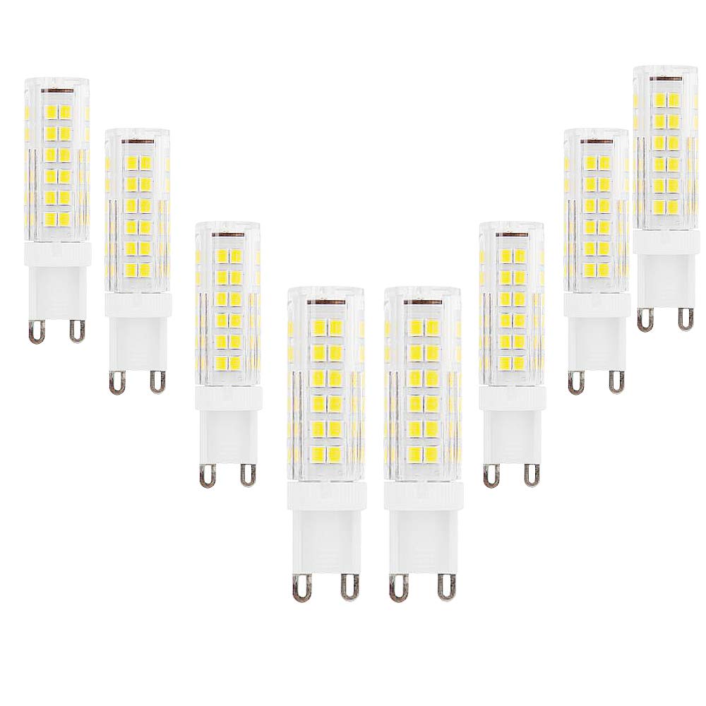 BDAYEK Led bulbs G9 LED Light Bulbs 9W Equivalent 90W Halogen 6000K Cool White 900 Lumen AC220-240V 360° Beam Energy Saving No Dimmable