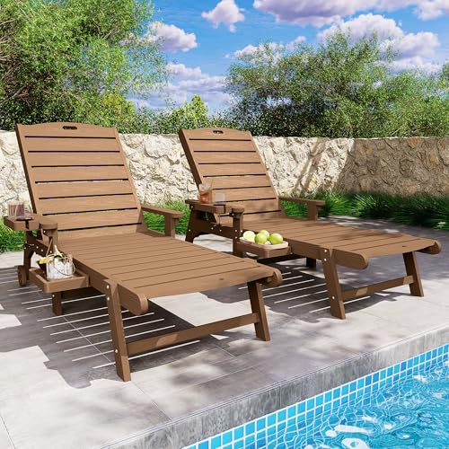 JEAREY Outdoor Grey Aluminum Patio Lounge Chair With Five-Position