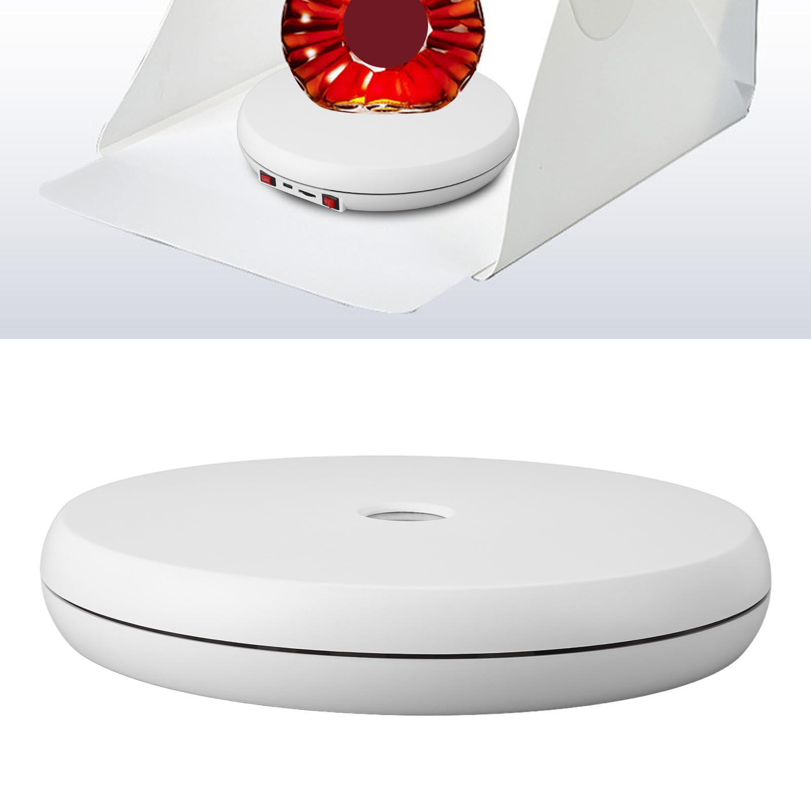 Tnfeeon Espositore Girevole, Materiale ABS, Organizzatore per Trucco con Piattaforma Girevole a 360 Gradi, Capacità di Carico Elevata di 55 Libbre per Organizzazione di Cosmetici e Gioielli