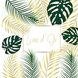  Livre d\'Or Thème Tropical , Palmier: Mariage, Anniversaire, EVJF, Noces, Baby shower, Pacs, Fête, Baptême, Départ retraite  100 pages à remplir  Format carré  Pages vierges 