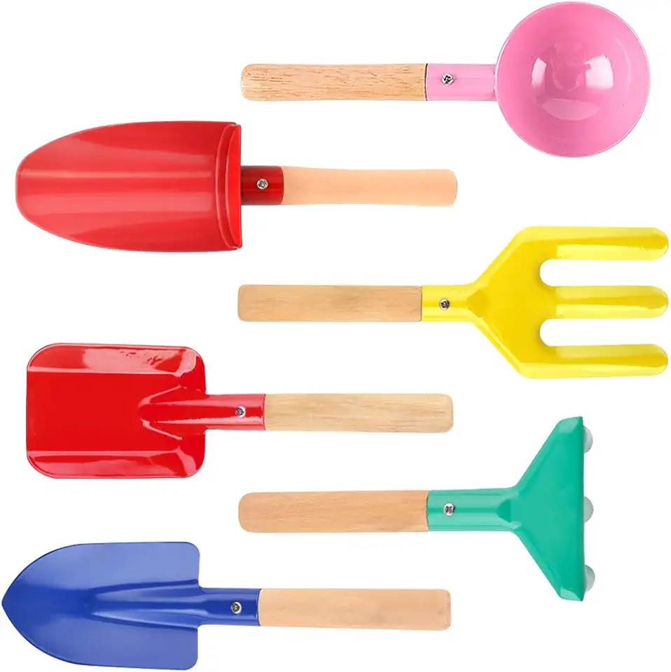 6 Piece Kids Beach Tools,Children Beach Sand Toys,...