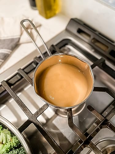 Küchenprofi Stainless Steel Saucepan With Clad Bottom, 8-Ounce,Silver #TOP6