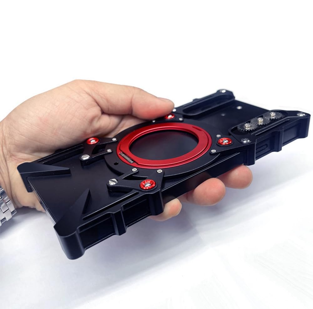Custodia In Metallo Per ZTE Nubia REDMAGIC 10 PRO | Cover Gioco Design Astratto | Con Supporto Magnetico Rotante | Lega Di Alluminio Aeronautica