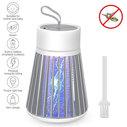 Preisvergleich Produktbild LED Elektrischer Insektenvernichter, USB-Aufladung Mückenlampe, UV-Licht Insektenlampe, Tragbare Insektenfalle Lampe, für Innen Büro, Garten, Küchen und Schlafzimmer