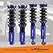 maXpeedingrods Coilovers for Honda CR-V 1996-2001 RD1 RD2 RD3, Height Adjustable Coilovers Suspension Kit, Preset Damping Lowering Kit Blue