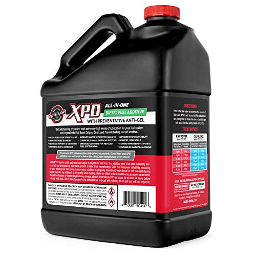 Opti-Lube Xpd All Seasons Diesel Fuel Additive: 1 Gallon With Accessories (1 Hand Pump & 2 Empty 8Oz Bottles) (1 Gallon Xpd With Hand Pump And Regular Accessory Bottles) #TOP2