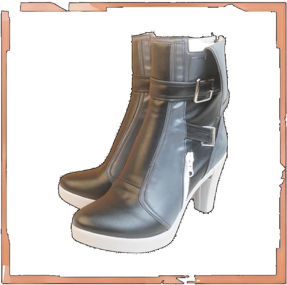 High Heel Hoshimi Miyabi Cosplay Shoes for Game ZZZ Black Boots Women Shoes Halloween