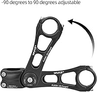 Vista 3 de CYSKY Vástago de bicicleta universal de 1.252 in y 1.000 in ajustable ± 90 grados 3.543 in 4.331 in 5.118 in 5.709 in MTB vástago de bicicleta