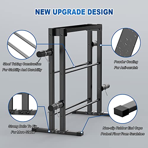 Beking 3 Tier Weights Storage Rack, Dumbbell Rack Organizer For Weight Plates Kettlebell,Combo Weight Storage Stand For Home Gym #TOP3