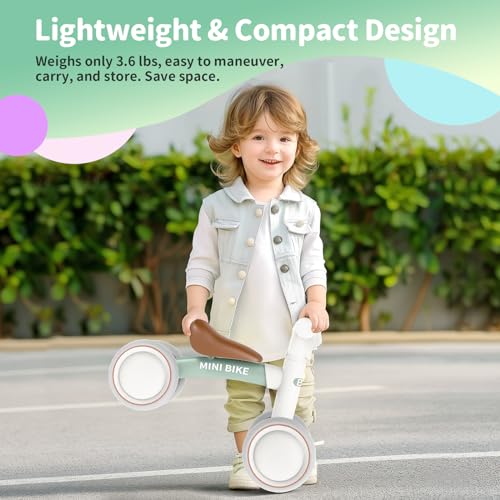 BELEEV Kinder Laufrad ab 1 Jahr, Lauflernrad für 10-24 Monate Baby, Balance Bike ohne Pedal mit 4 Rädern für Jungen und Mädchen Erstes Fahrrad, Geschenke für 1 Jahre Kleinkind – Bild 7